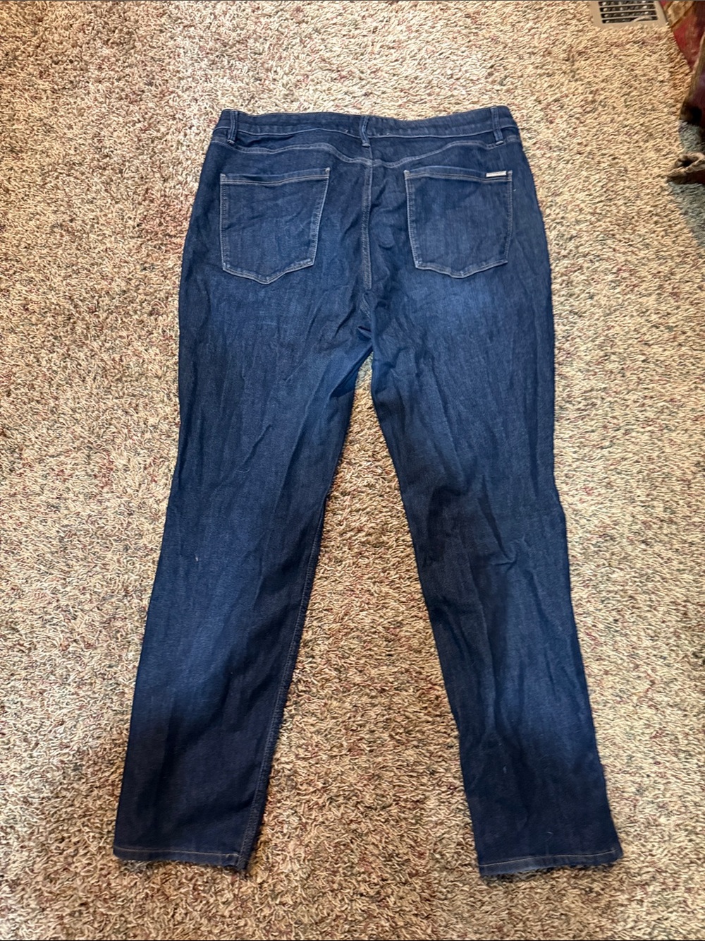 White House Black Market Women’s Dark Indigo Straight Leg Jeans - Picture 2 of 4